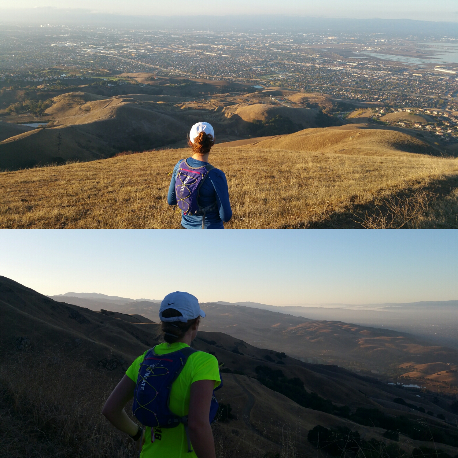 probably the most challenging run I've done since living here is just down the street from me. top: Nov '14, about a month or so before I got pregnant (and was in the thick of 50k training); bottom: last weekend, 8 weeks postpartum. Here again, I could talk about how much "better" my body was in the top pic, or how much faster I was then, or whatever, buuuuuuuuut no fucks can be given. That my postpartum (x2 now) body can throw down a double-digit run and climb nearly 3,000' through what is practically Everest, as far as I'm concerned, is way more valuable to me these days. [PC: S]